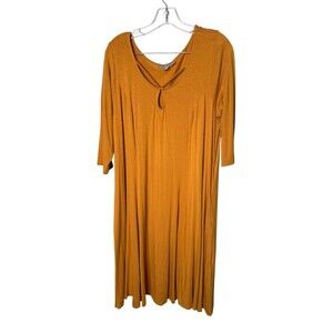 Mustard Yellow Size 18W Casual Jessica London Dress